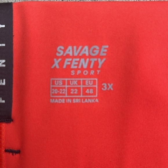 Savage X Fenty Orange Bike Shorts - Picture 7 of 7